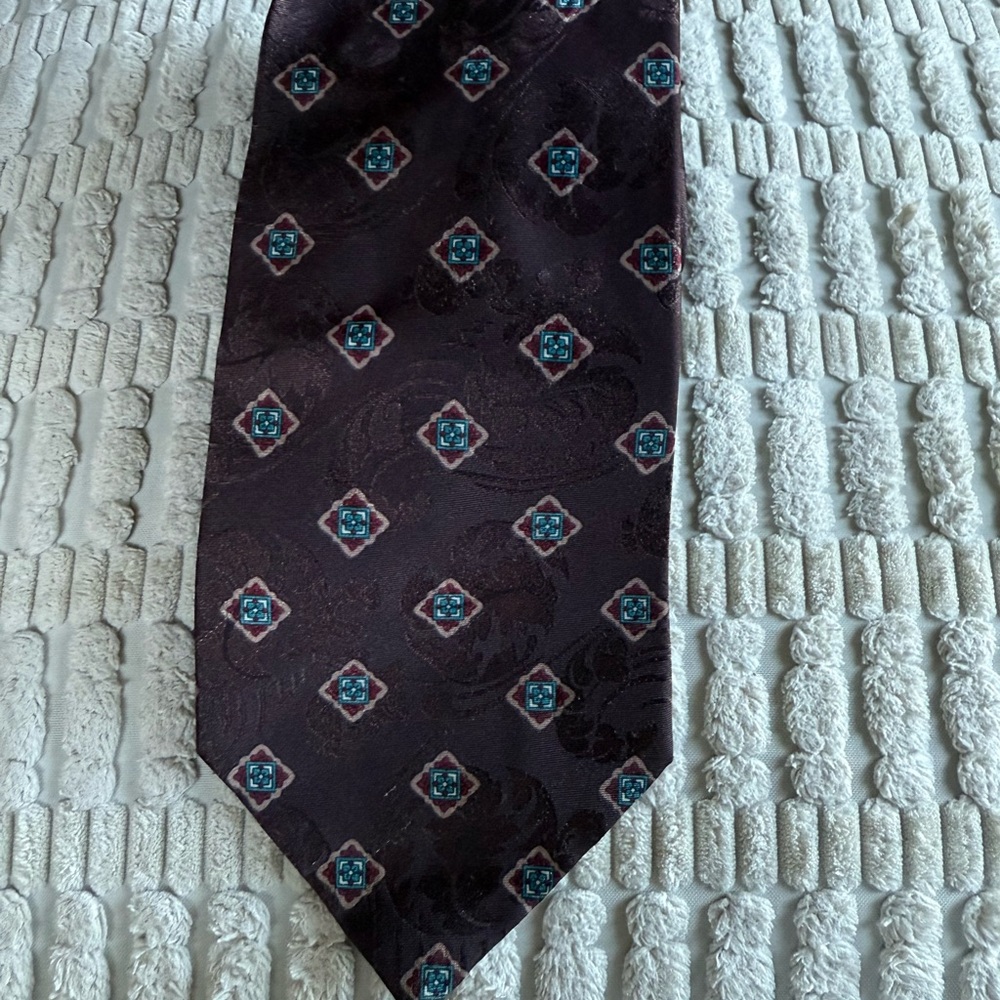 Vintage Dior Dark Patterned Men's Tie